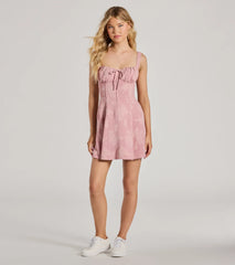 Gorgeous Than Ever A-Line Crepe Mini Dress