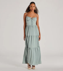 Casually Chic Sleeveless Ruffled Maxi Dress