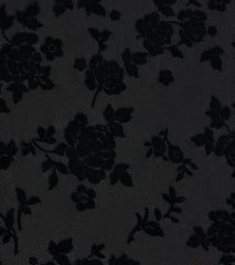 Chic Sheer Sleeve Floral Velvet Burnout Mini Dress