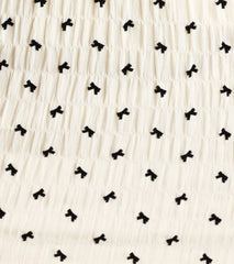 Dearest Charm Bow Print Skater Dress