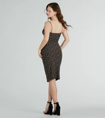 Endless Charm Crepe Floral Midi Dress